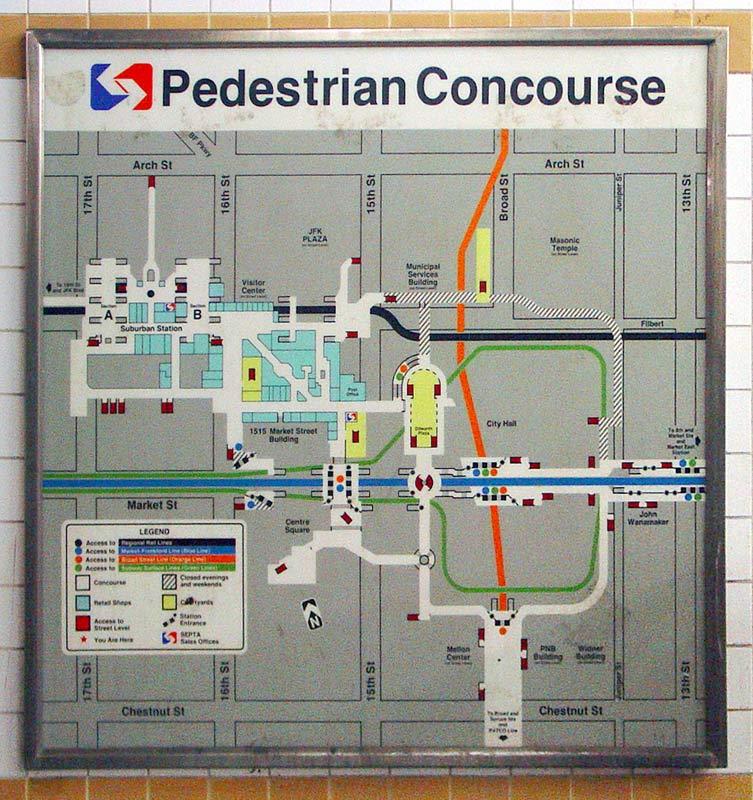 My Life In Center City Philadelphia The Underground Pedestrian Concourse